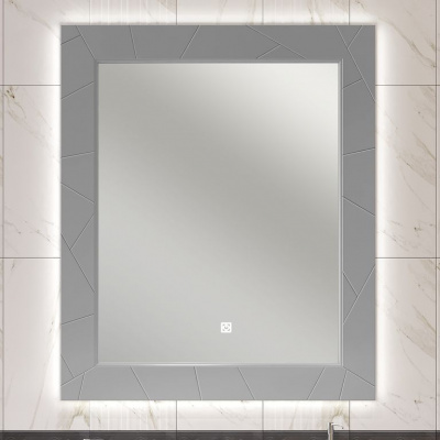 Зеркало 90С Луиджи сенсор, серый матовый, OPADIRIS