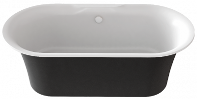 Ванна литой мрамор Венеция черный, 170х80х61, BAS